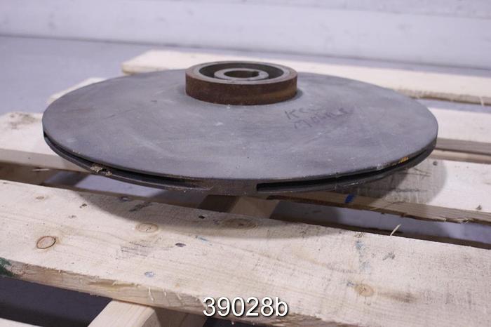 Used Goulds 3405 Pump Impeller, 3x4x17, 5-Vane, 17" Diameter #39028