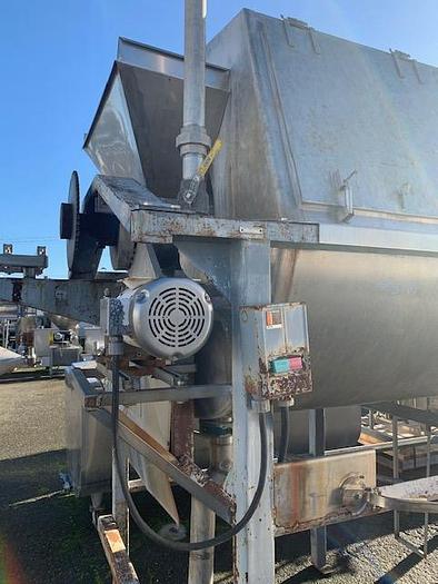 Used AK Robins 4' Diameter x 16' Long Hot Water Rotary Blancher