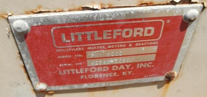 Used Mixer, Littleford, FKM-600D, Porcelain Lined, 25 HP, 22 CF, #S741157