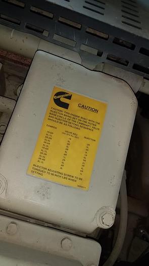 Used Cummins KTA38-G3 with Stamford alternator in container with Low hours.