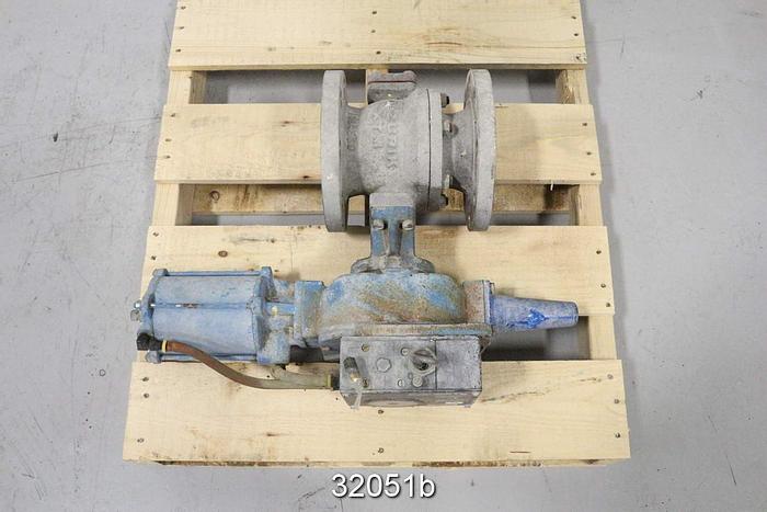 Used Dezurik 9163389 4" V-Ball Control Valve #32051