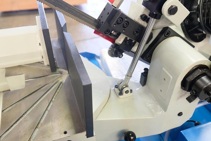 Mach- Cut 315 Semi Automatic double Mitre Bandsaw