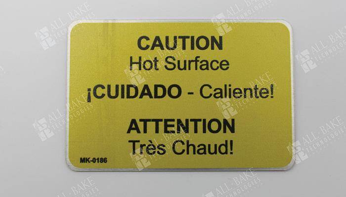 Fryer Label - BELMK-0186