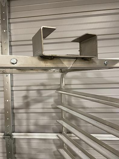 Used Over Stocked Oven Racks - "C" Lift - End Load - 15 Space - Aluminum