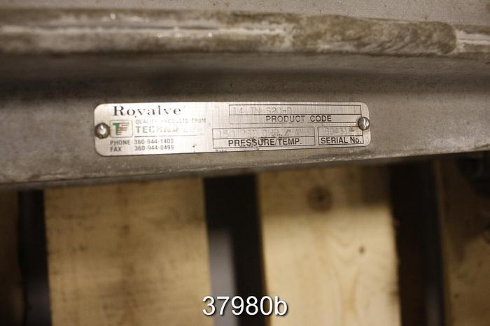 Used Rovalve 14" Air Operated Knife Gate Valve #37980