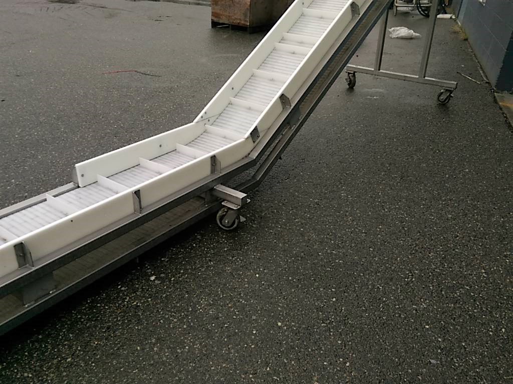 Used 22′ long Incline Conveyor