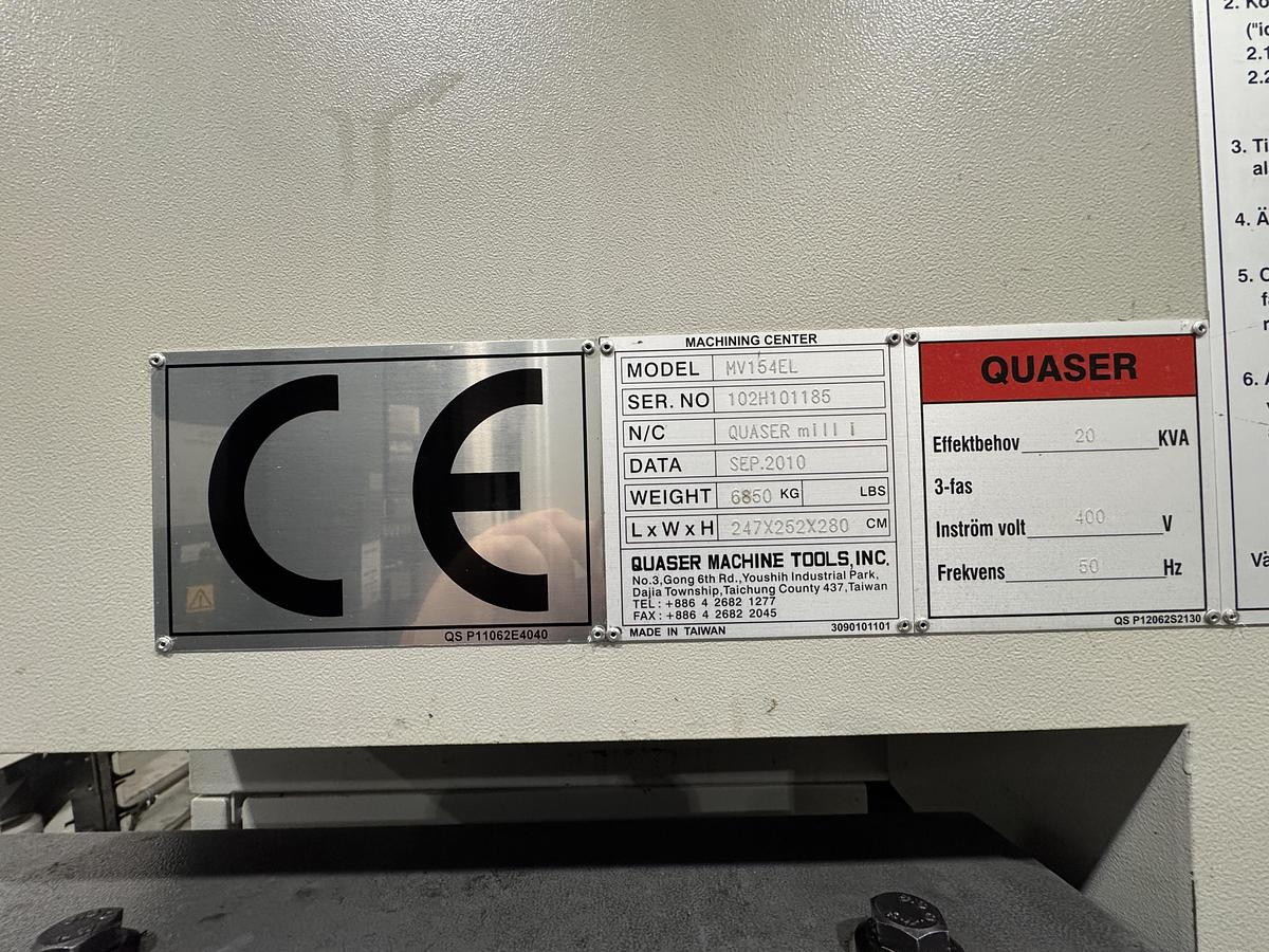 Used 2010 Quaser MV 154 EL