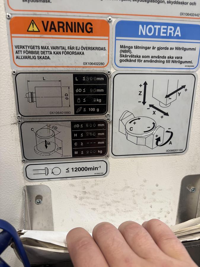 Used 2018 Mazak Variaxis J 500 SmoothG