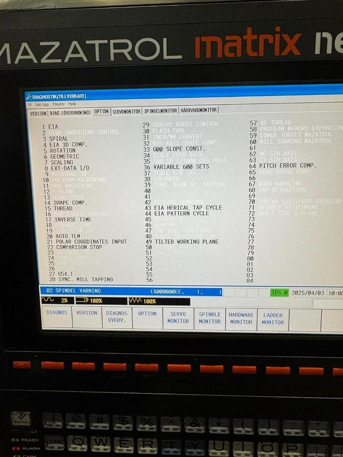 Used 2011 Mazak HCN 5000