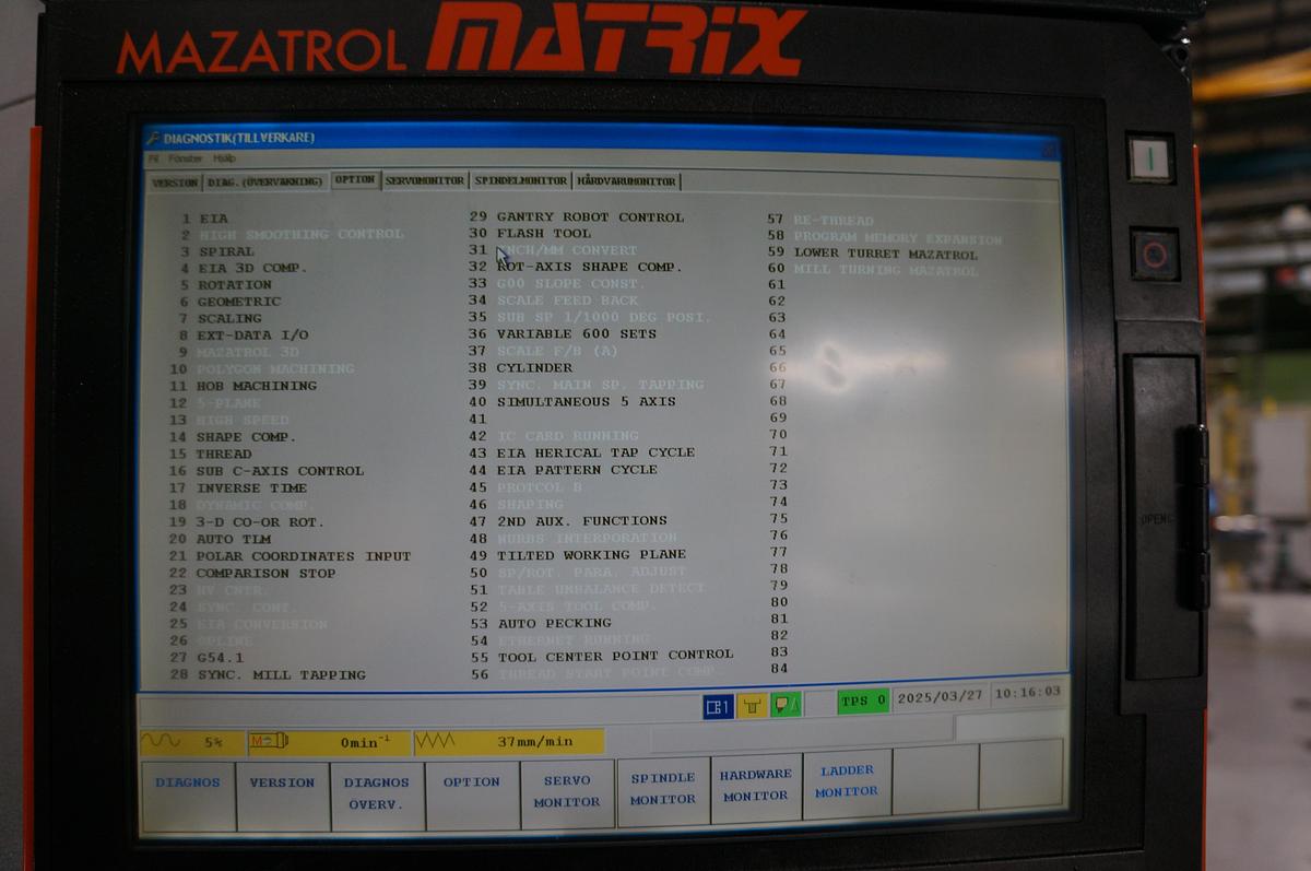 Used 2007 Mazak INTEGREX 200-IV ST x 1500
