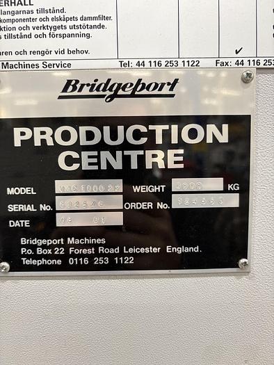 Used 2003 Bridgeport VMC 1000 XP