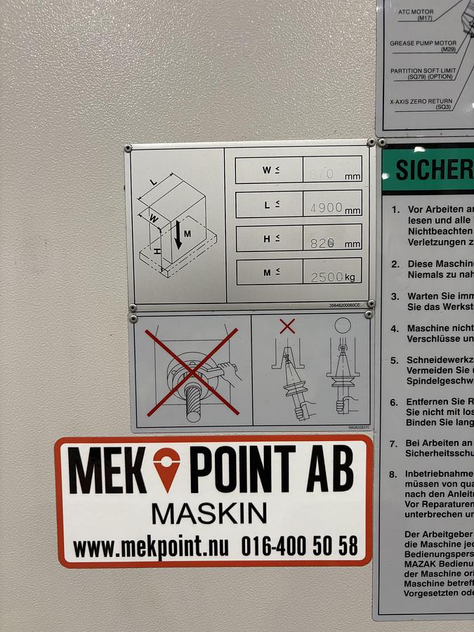 Used Mazak VTC 800 / 30SR