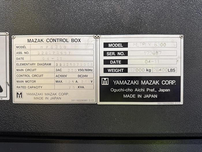 Used 2004 Mazak Multiplex 6300