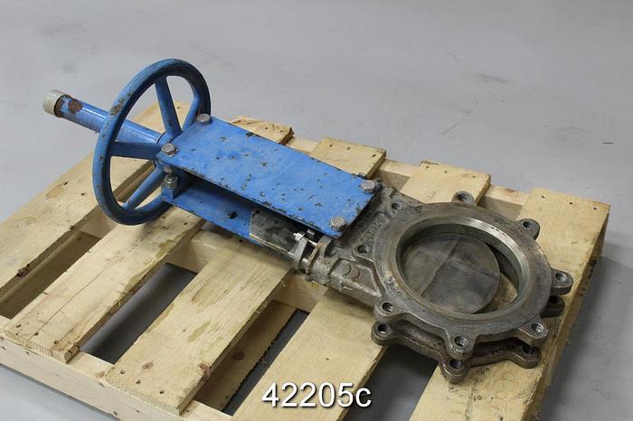 Used Orbinox 8" Hand Operated Knife Gate Valve #42205