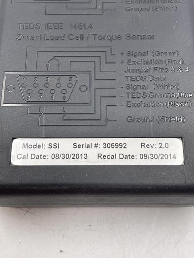Used Transducer techniques SSI Rev 2.0