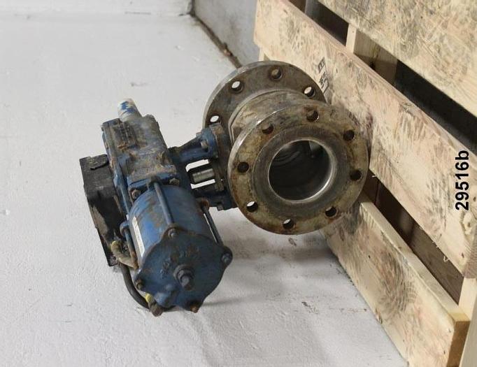 Used Dezurik 5451 4" Control V-Ball Valve #29516