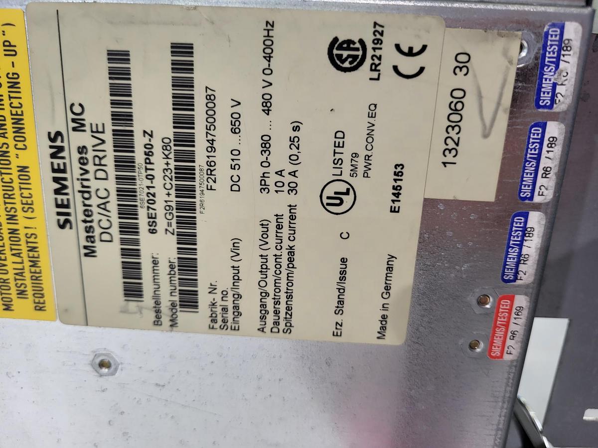 Gebraucht Siemens Masterdrive MC 6SE7021