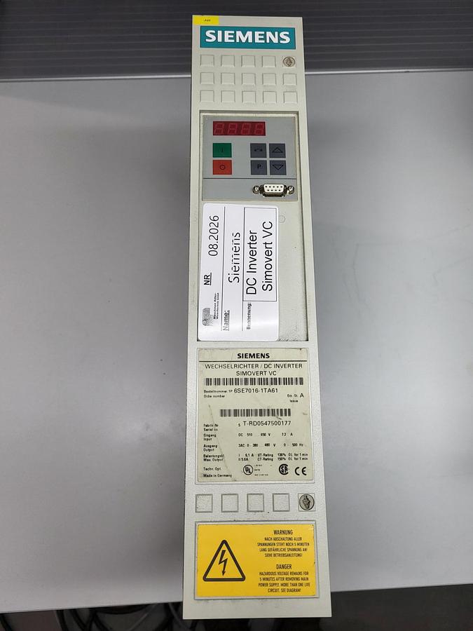 Gebraucht Siemens Inverter Simovert VC