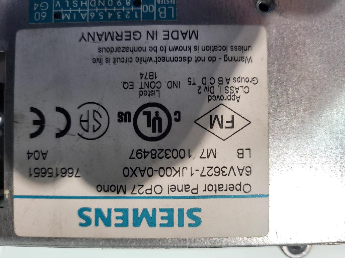Gebraucht Siemens Panel OP27