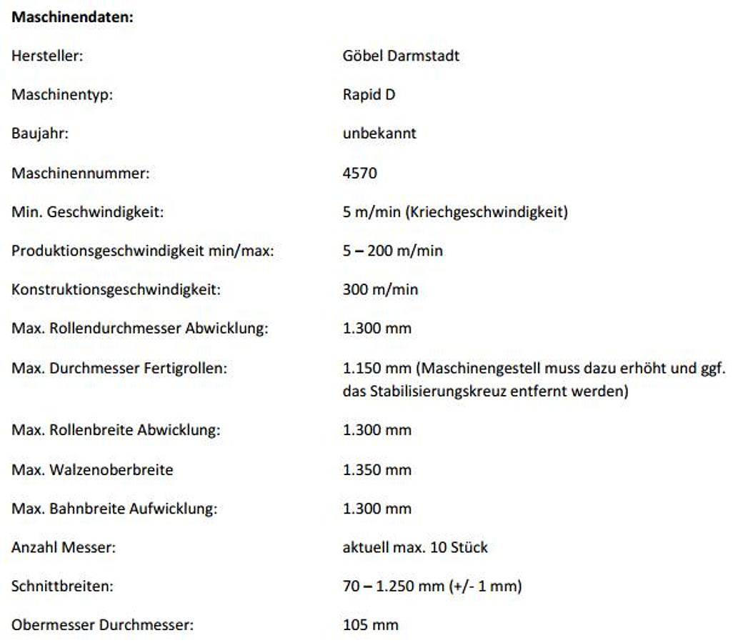 Gebraucht Göbel Rapid