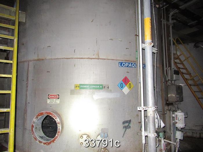Used Stainless Steel Clay Slurry Tank, 18x34x15 #33791