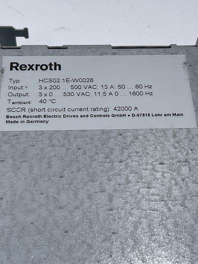 Used REXROTH HCS02.1E-W0028-A-03-NNNN.