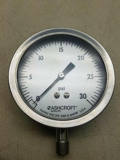 Used AshCroft Duralife Welded AISI 316 Stainless Steel Tube Socket