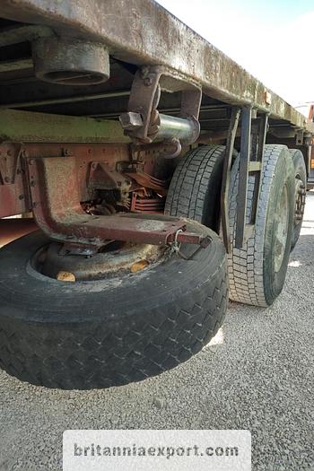 Used 1990 Iveco Turbostar 190-36 6X2 flatbed truck.