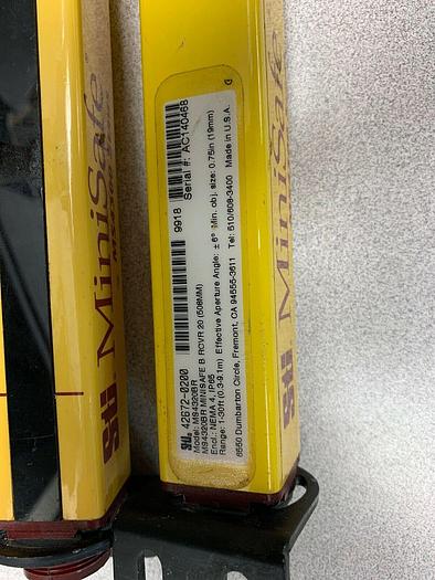 Used STI MS4320BR MINISAFE LIGHT CURTAIN RECEIVER Part No: 2672-0200