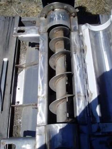 Used Feeder, Screw, 4" X 32", S/st, Hopper #S328676