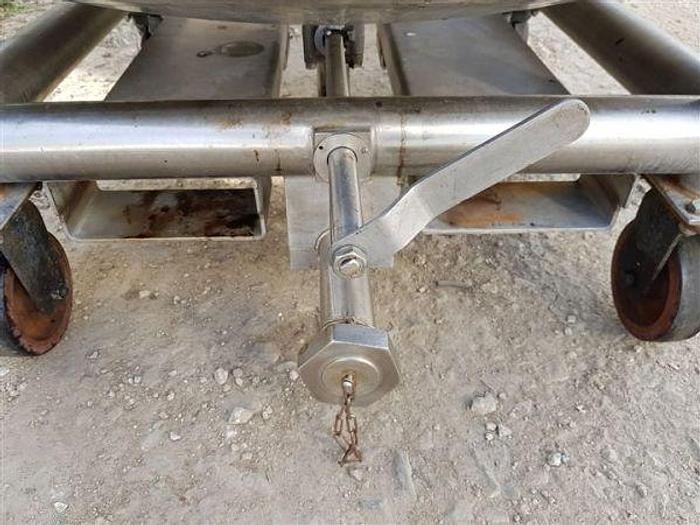 Used 647 Litre Stainless Steel Open Top Transit Tank