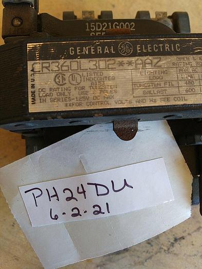 Used GE CR360L302**AAZ Lighting Contactor 30 amp 2 Pole