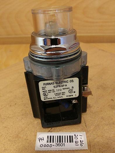 Furnas 52PA4PA Oil Tight Pilot Light Clear Lens