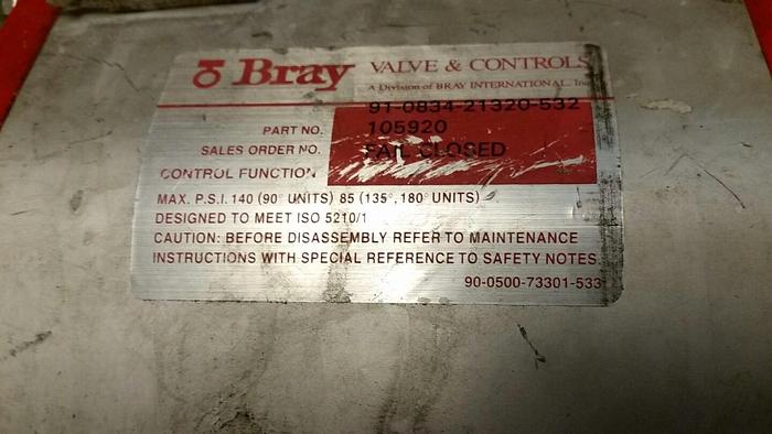 Used PBM SIH-74-CB13/H6F03D1PAS Valve / BRAY 91-0834-21320-532 / WESTLOCK BEACON