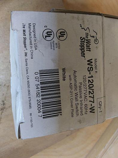 The Watt Stopper WS-120/277 WS-120/277-W Passive Infrared Automatic Wall Switch