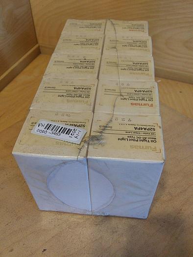 52PA4PA Furnas Oil Tight Pilot Light 120V Clear Lens *Lot of 10