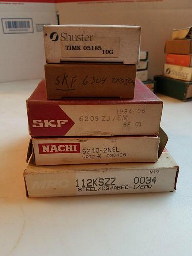 Used Machine Bearings Lot, Fafnir SKF Shuster, Qty 20+ Wholesale