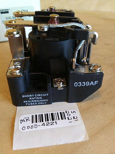 Dayton 5Z544 Power Relay 24VAC 30amp DPST