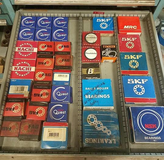 Used Bulk Wholesale Industrial Bearings- SKF, NSK, QUEST, MRC