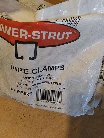 Power-Strut PS 1100 1 EG and PS1300 1 EG Pipe Clamps (Lot of 5)