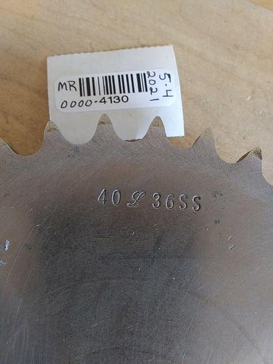 Used 40L36SS Unbranded Sprocket Double Key 40L36 x 1"