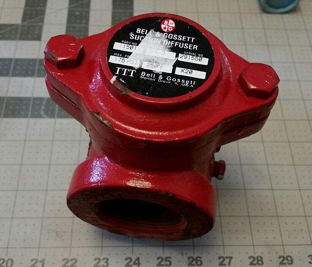 Used BELL & GOSSETT SUCTION DIFFUSER, 115019 BA-3, 175 MAX PSI