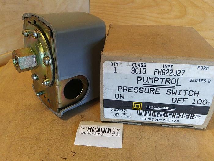 Square D 9013 FHG22J27 Pressure Switch 9013 FHG22