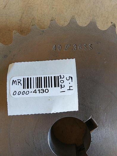 Used 40L36SS Unbranded Sprocket Double Key 40L36 x 1"