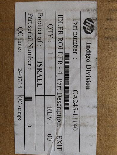 HP Indigo CA245-11140 Idler Roller Assembly
