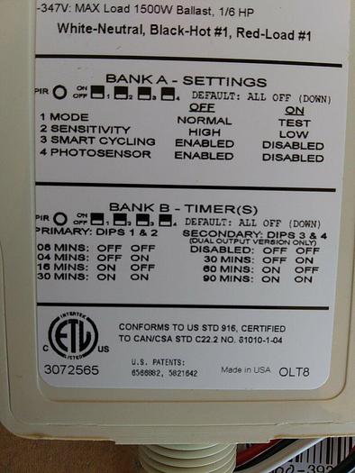 Hubbell HMHB21U Fluorescent High Bay Sensor