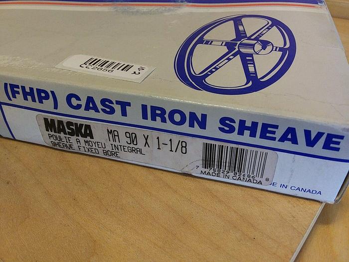 Maska MA 90x1 1/8 FHP Cast Iron Sheave Fixed Bore