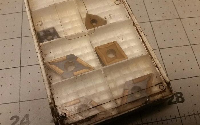 Used Carbide Inserts - Sandvik, Kennametal, Valenite, SECO - QTY 21 Inserts Various