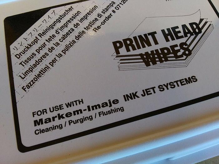 Markem imaje 0712075 Print Head Wipes for use with Ink Jet System