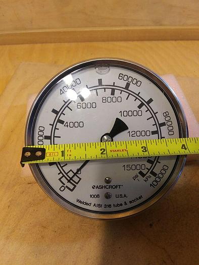 Ashcroft 1008 Pressure Gauge *0-15000psi. 4"